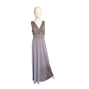 Melrose Women's Taupe Evening Gown Size 12